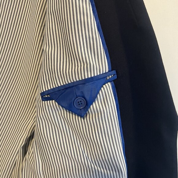 J.Crew Women Wool Blazer Blue Size 10 Winter Preppy Academia Professional - Picture 9 of 13